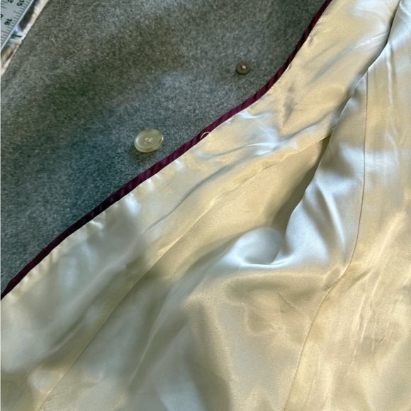 J. Crew Vintage 100% Wool Peacoat Grey Double Breasted Jacket Sz XS Style 85693 - Picture 13 of 16